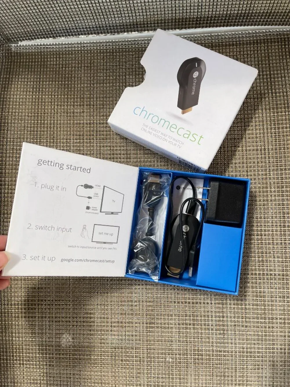 Chromecast in box